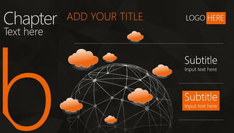 互联网科技云概念产品与服务介绍ppt模板